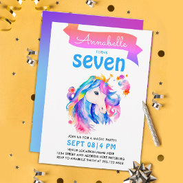 Magische Girly Kleurrijke Eenhoorn Regenboog Water Kaart