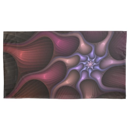 Magische Glanzende Abstracte Gestreepte Kleurrijke Kussensloop (Voorkant)
