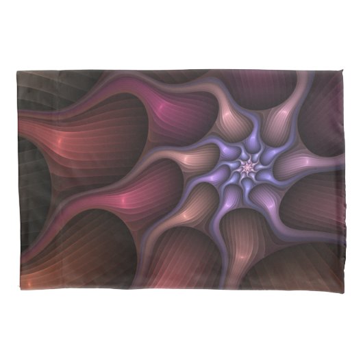 Magische Glanzende Abstracte Gestreepte Kleurrijke Kussensloop (Voorkant)