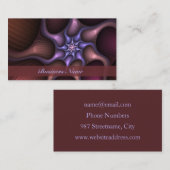 Magische Glanzende Abstracte Kleurrijke Fractal Ei Visitekaartje (Voorkant / Achterkant)