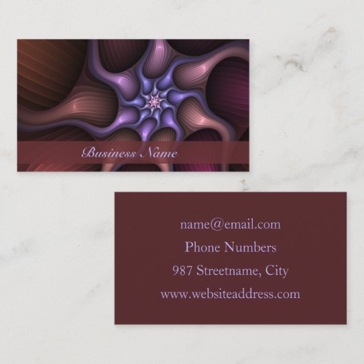 Magische Glanzende Abstracte Kleurrijke Fractal Ei Visitekaartje (Voorkant / Achterkant)