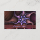 Magische Glanzende Abstracte Kleurrijke Fractal Ei Visitekaartje (Voorkant)