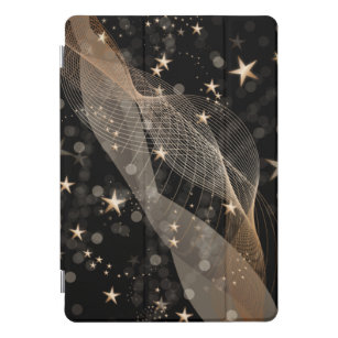 Magische glanzende gouden sterren en keh lampjes iPad pro cover