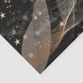 Magische glanzende gouden sterren en keh lampjes tissuepapier (Detail)