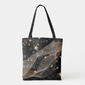 Magische glanzende gouden sterren en keh lampjes tote bag (Achterkant)