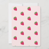 Magische Glitter Aardbei Birthday Kaart (Achterkant)