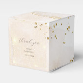 Magische Glitter Abstract Baby shower Monogram Bedankdoosjes (Voorkant Zijde)