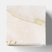 Magische Glitter Abstract Baby shower Monogram Bedankdoosjes (Bovenkant)