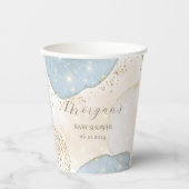 Magische Glitter Abstract Baby shower Monogram Papieren Bekers (Voorkant)