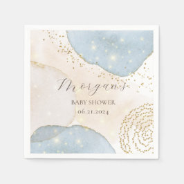 Magische Glitter Abstract Baby shower Monogram Servet