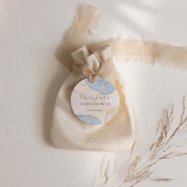 Magische Glitter Abstract Baby shower Monogram Vierkante Sticker