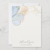 Magische Glitter Baby shower dank u kaart (Voorkant)