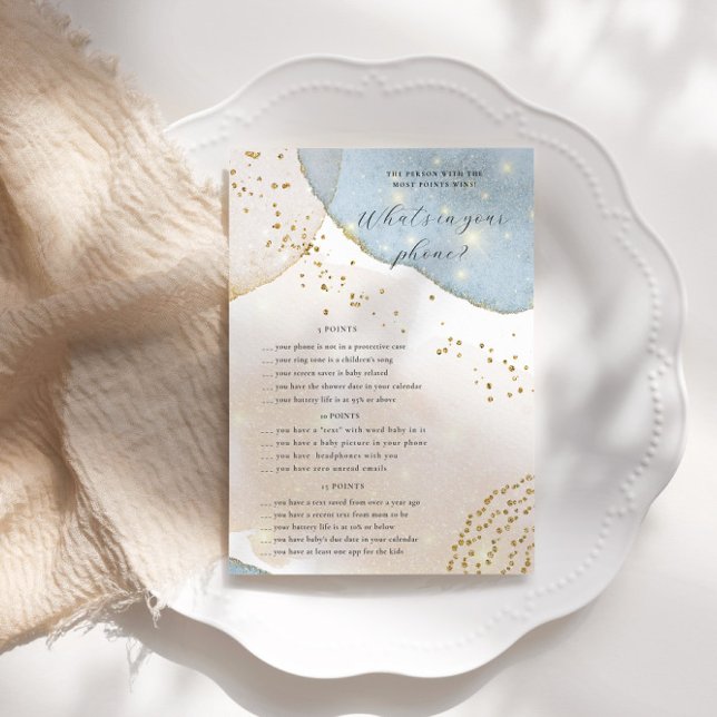 Magische Glitter Baby shower Telefoon Spel Kaart (Creator heeft geüpload)