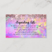 Magische glitter Honeymoon die een goede behuizing Informatiekaartje (Voorkant)