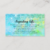 Magische glitter Honeymoon die een goede behuizing Informatiekaartje (Voorkant)