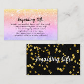 Magische glitter Honeymoon die een goede behuizing Informatiekaartje (Voorkant / Achterkant)