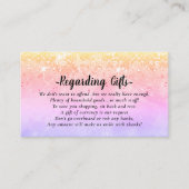 Magische glitter Honeymoon die een goede behuizing Informatiekaartje (Voorkant)