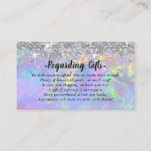 Magische glitter Honeymoon die goed wil Informatiekaartje (Voorkant)