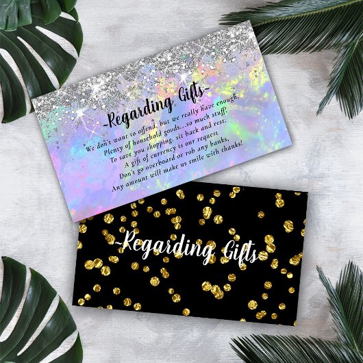 Magische glitter Honeymoon die goed wil Informatiekaartje