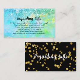 Magische Glitter Honeymoon Wishing Well-omheining  Informatiekaartje