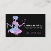 Magische Glitter Maid House Cleaning Service Visitekaartje (Voorkant)