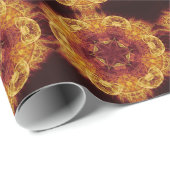 Magische gloeiende fractaal mandala cadeaupapier (Rol Hoek)