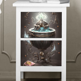 Magische gloeiende gloed met oude Magische Spellbo Tissuepapier