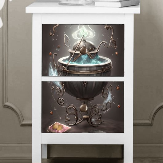 Magische gloeiende gloed met oude Magische Spellbo Tissuepapier