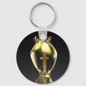 Magische gloeiende krijst in de kerk.gepersonalise sleutelhanger (Voorkant)