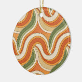Magische golfpatroon keramisch ornament (Links)