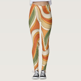 Magische golfpatroon leggings