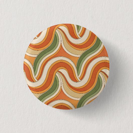 Magische golfpatroon ronde button 3,2 cm (Voorkant)