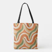 Magische golfpatroon tote bag (Achterkant)