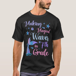 Magische golven maken in 7e Grade Mermaid terug na T-shirt