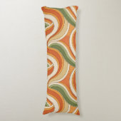 Magische golven patroon lichaamskussen (Voorkant Verticaal)