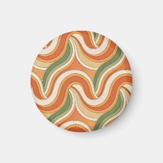 Magische golvenpatroon magneet (Voorkant)