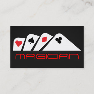 Magische Goochelaar Kaart Poker Truc Entertainment Visitekaartje