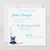 Magische Goochelhoed Uitnodiging Voor Afscheid Van (Achterkant)