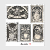 Magische Gotische Heks Wizard Potion Flessenlabels Sticker (Vel)