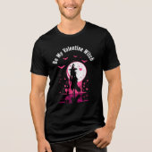 Magische gotische roze harten Be My Valentijn Witc Tri-Blend Shirt (Voorkant)