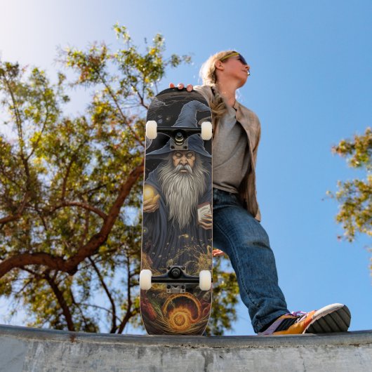 Magische Gotische Tovenaar Persoonlijk Skateboard (Buiten 1)