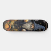Magische Gotische Tovenaar Persoonlijk Skateboard (Horizontaal)