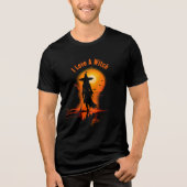Magische gotische Valentijnse I Love A Witch tekst Tri-Blend Shirt (Voorkant)