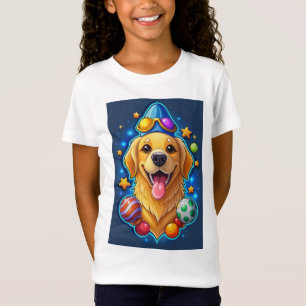 Magische Goud Retriever Puppy met Sterren T-shirt