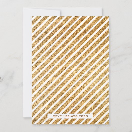 Magische Gouden Glitter Eenhoorn Bunny Verjaardag Kaart (Achterkant)