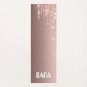 Magische gouden roze gloed yoga yogamat (Voorkant)