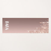 Magische gouden roze gloed yoga yogamat (Voorkant (horizontaal))