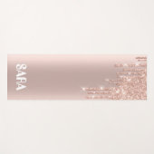 Magische gouden roze gloed yoga yogamat (Voorkant (horizontaal))