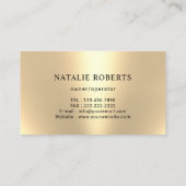 Magische Gouden Sparkles Maid House Schoonmaakserv Visitekaartje (Achterkant)