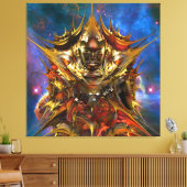 Magische Gouden Ster Canvas Afdruk (Insitu (Woonkamer))